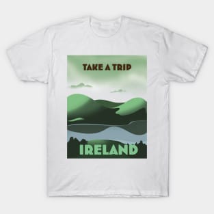 Ireland vintage style travel poster T-Shirt